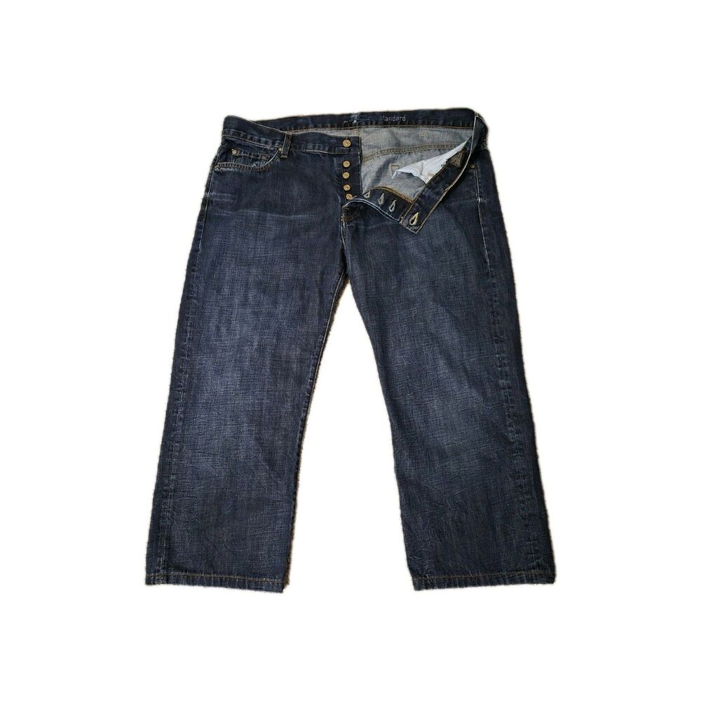 7 For All Mankind Button Fly 40/25 Short 100% Cotton USA Grunge